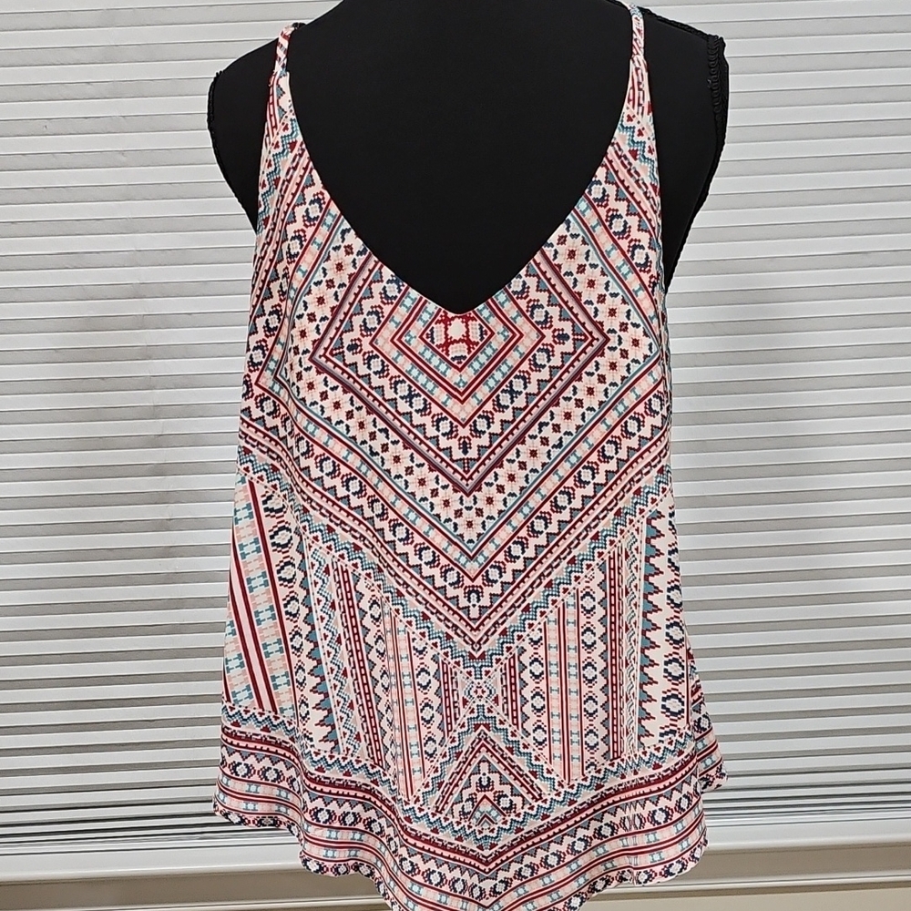 HeartSoul Red and Black Sleeveless Tank Top